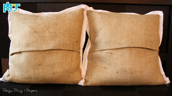 Natural and fresh linen batik pillow hand-DIY make a picture tutorial